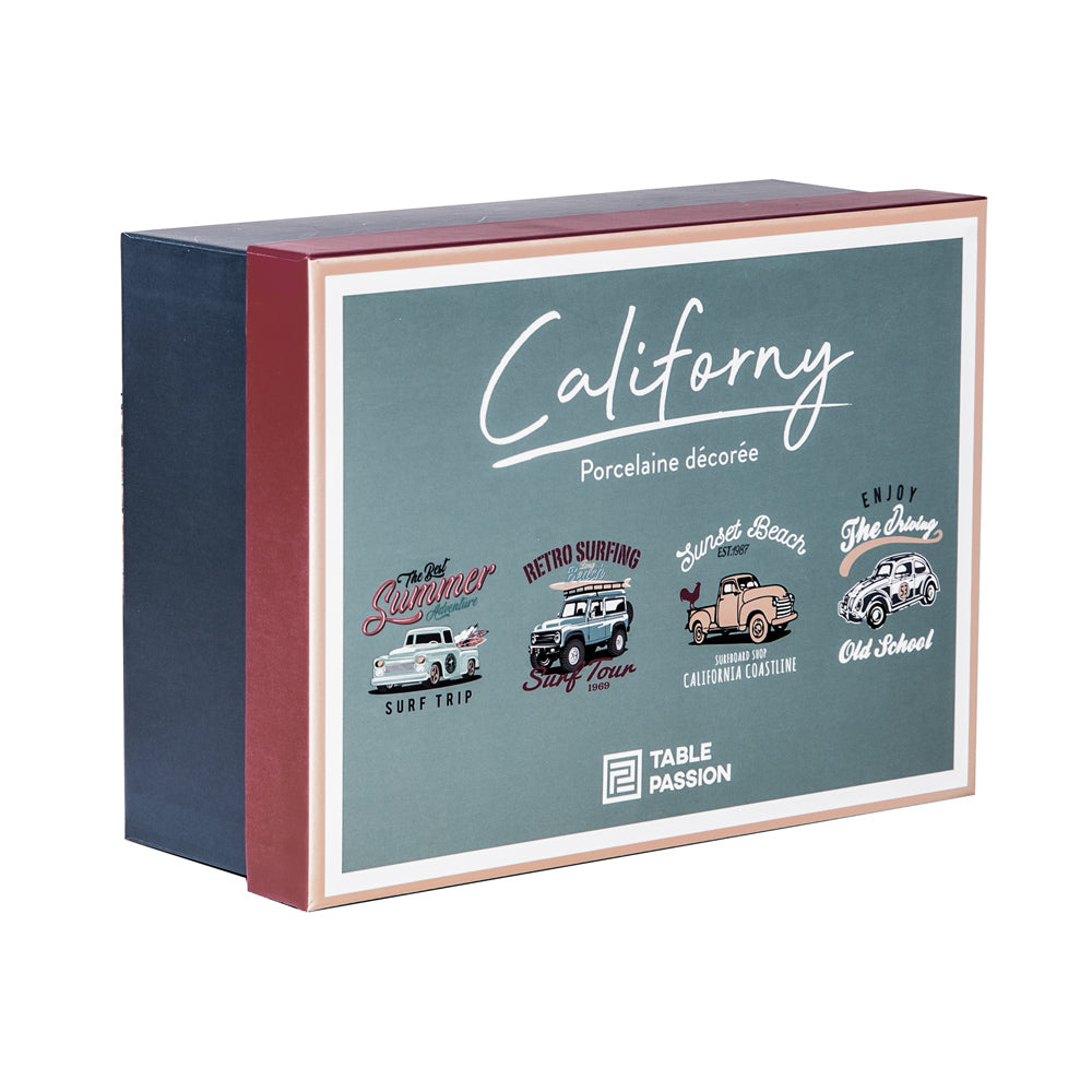 Coffret de 4 mugs Californy 35 cl Table passion - Mathon - 2