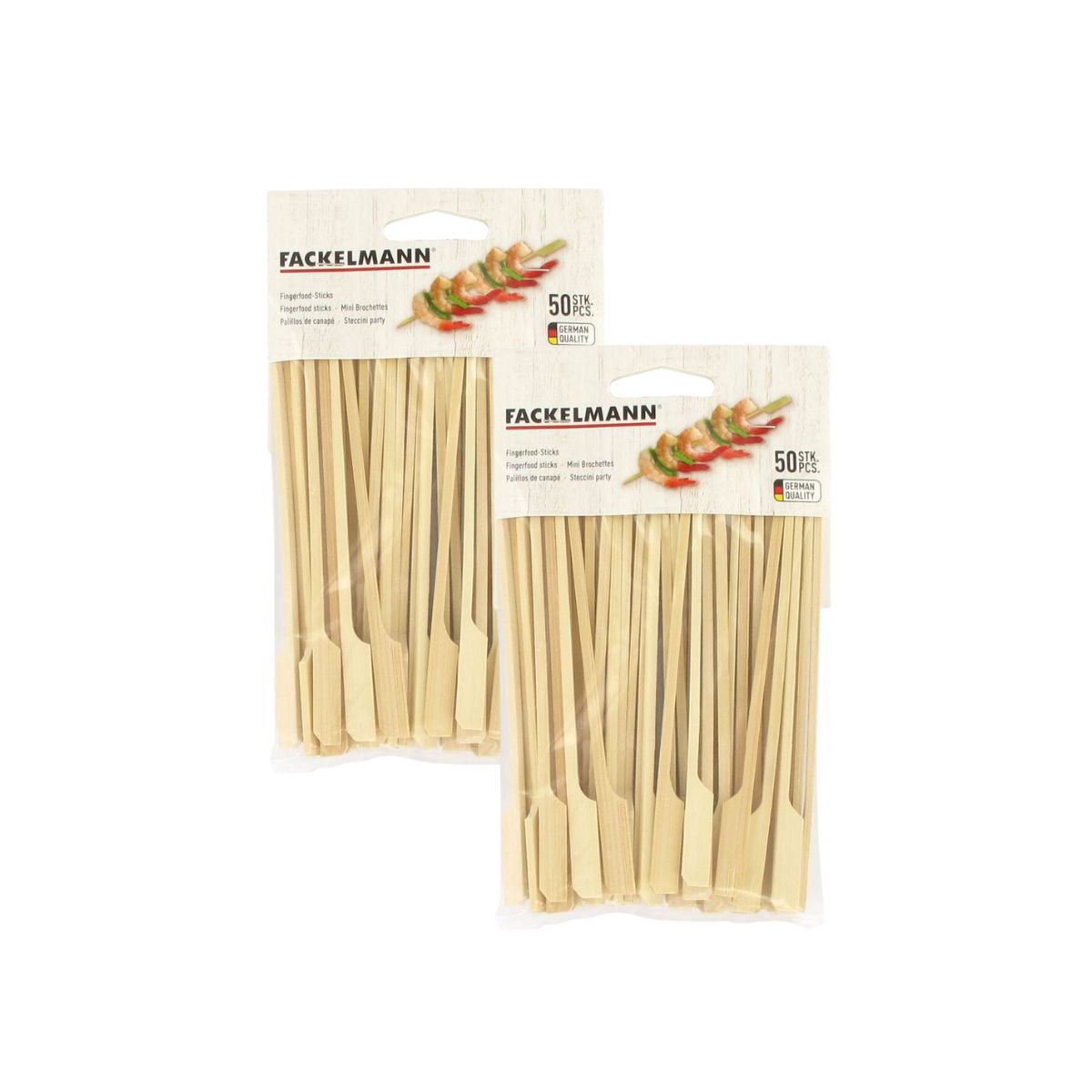 Lot de 100 pics en bois brochettes de 15 cm  Single Use Fackelmann - Mathon - 4