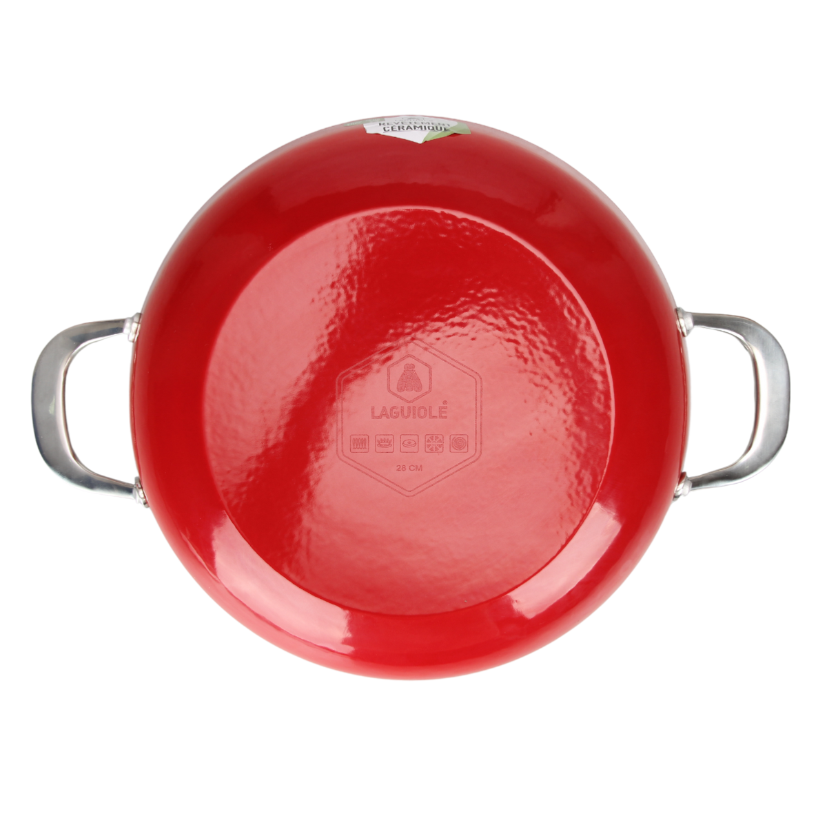 Sautoir rouge 28cm - "Red AirIron" Laguiole Cuisson - Mathon - 4
