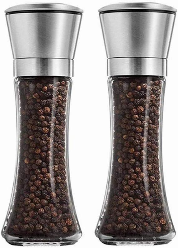 Lot de 2 moulins à épices manuels en acier inoxydable Vendos85 - Mathon