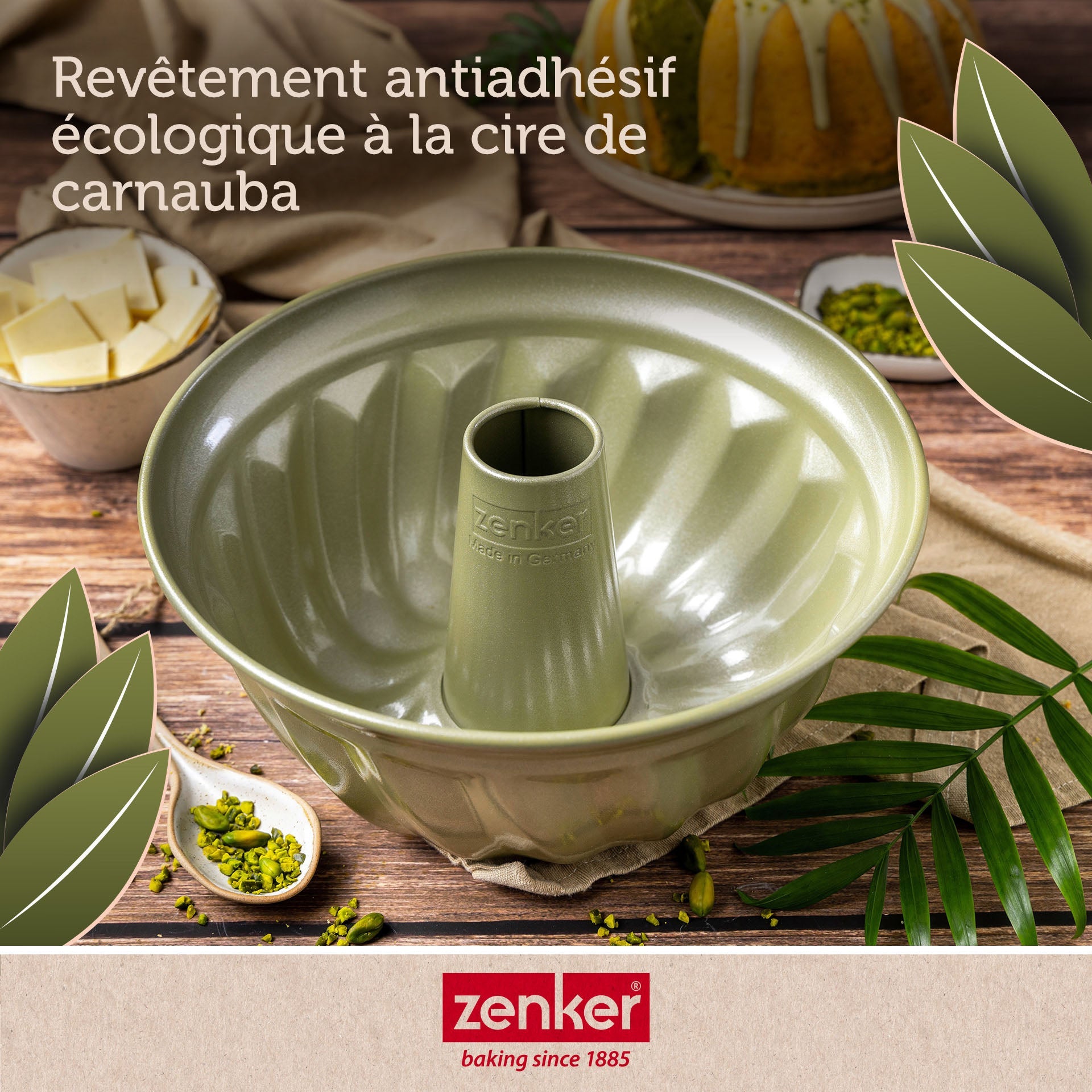 Ensemble de 2 Moules à kouglof 25 cm Zenker Green Vision Zenker - Mathon - 5