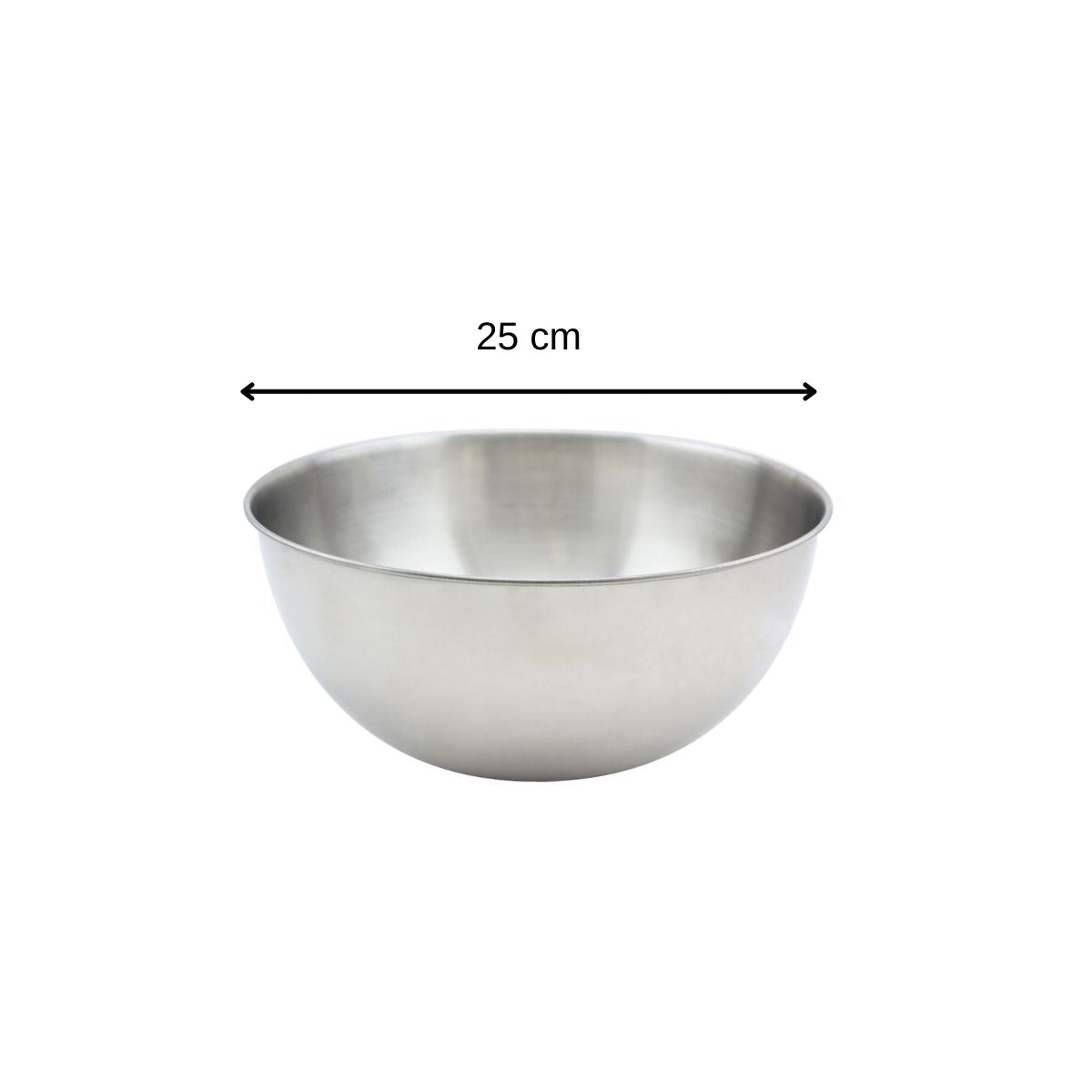 Bol à mixer en inox de 25 cm de diamètre  Basic Fackelmann - Mathon - 3