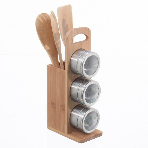 Porte ustensiles et épices en bambou Yoko® Design - Mathon