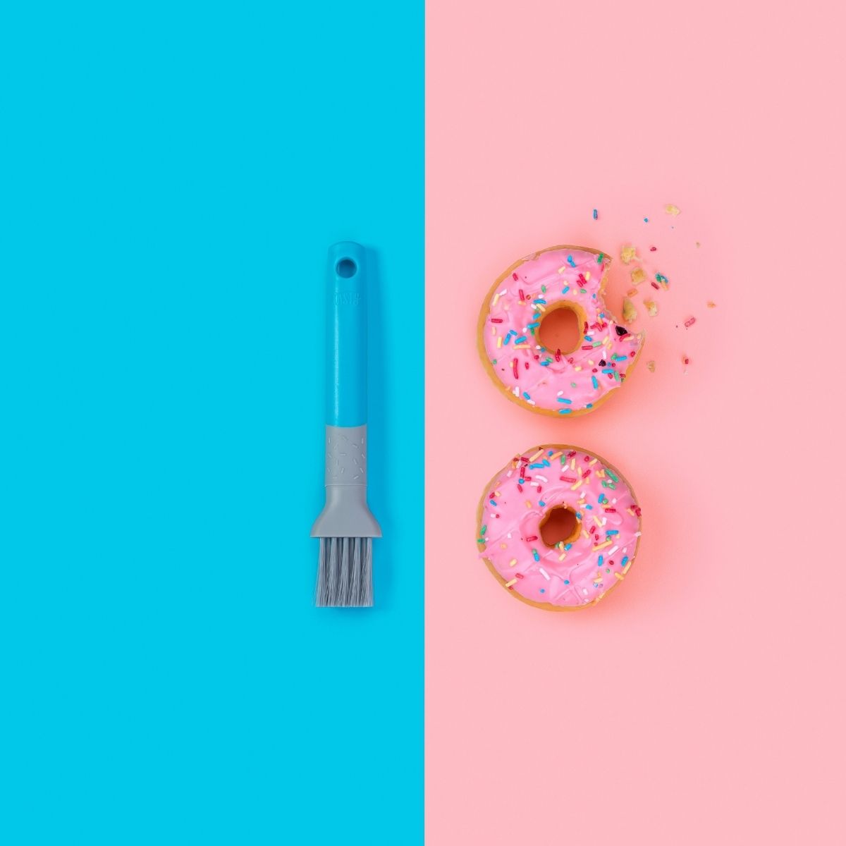 Pinceau à pâtisserie turquoise 24 cm en plastique Tasty Pâtisserie Tasty - Mathon - 2