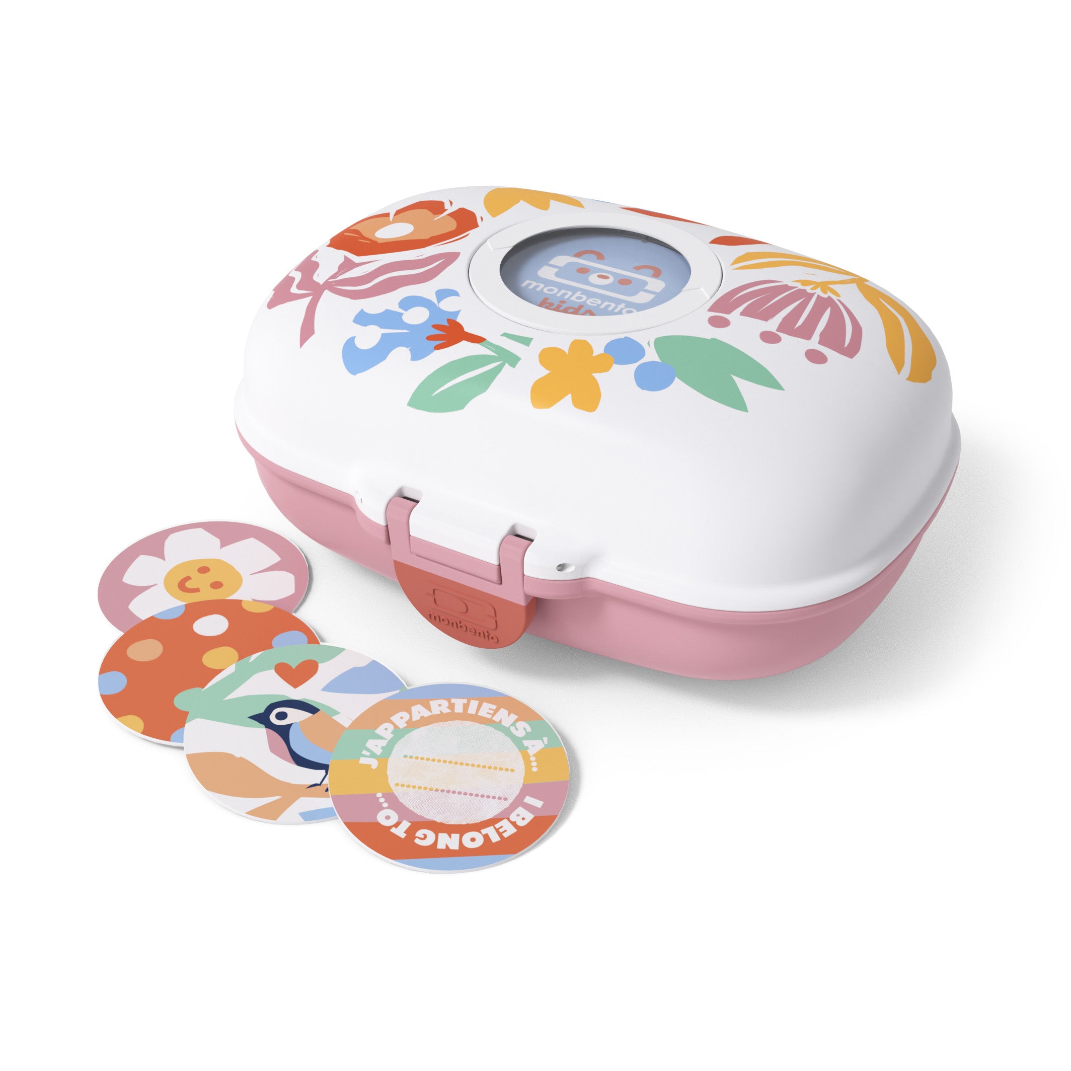 Boîte à goûter enfant Gram 600ml Rose Papercut Monbento - Mathon - 1