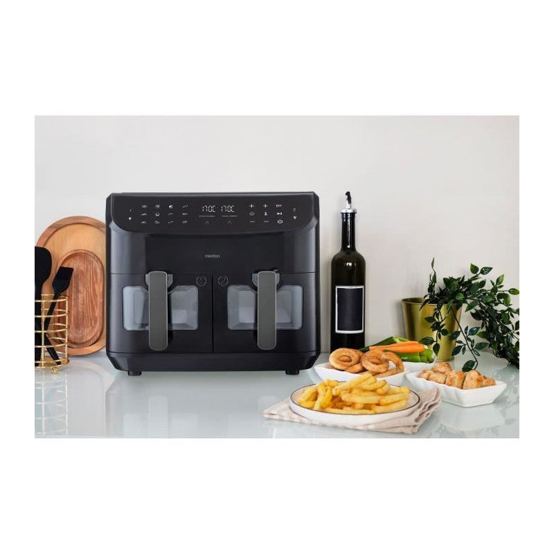 Friteuse A Air Chaud - Medion - P20 Xxl Twin - 2600 W - 2 Paniers - 9 Programmes - Noir Medion - Mathon - 5
