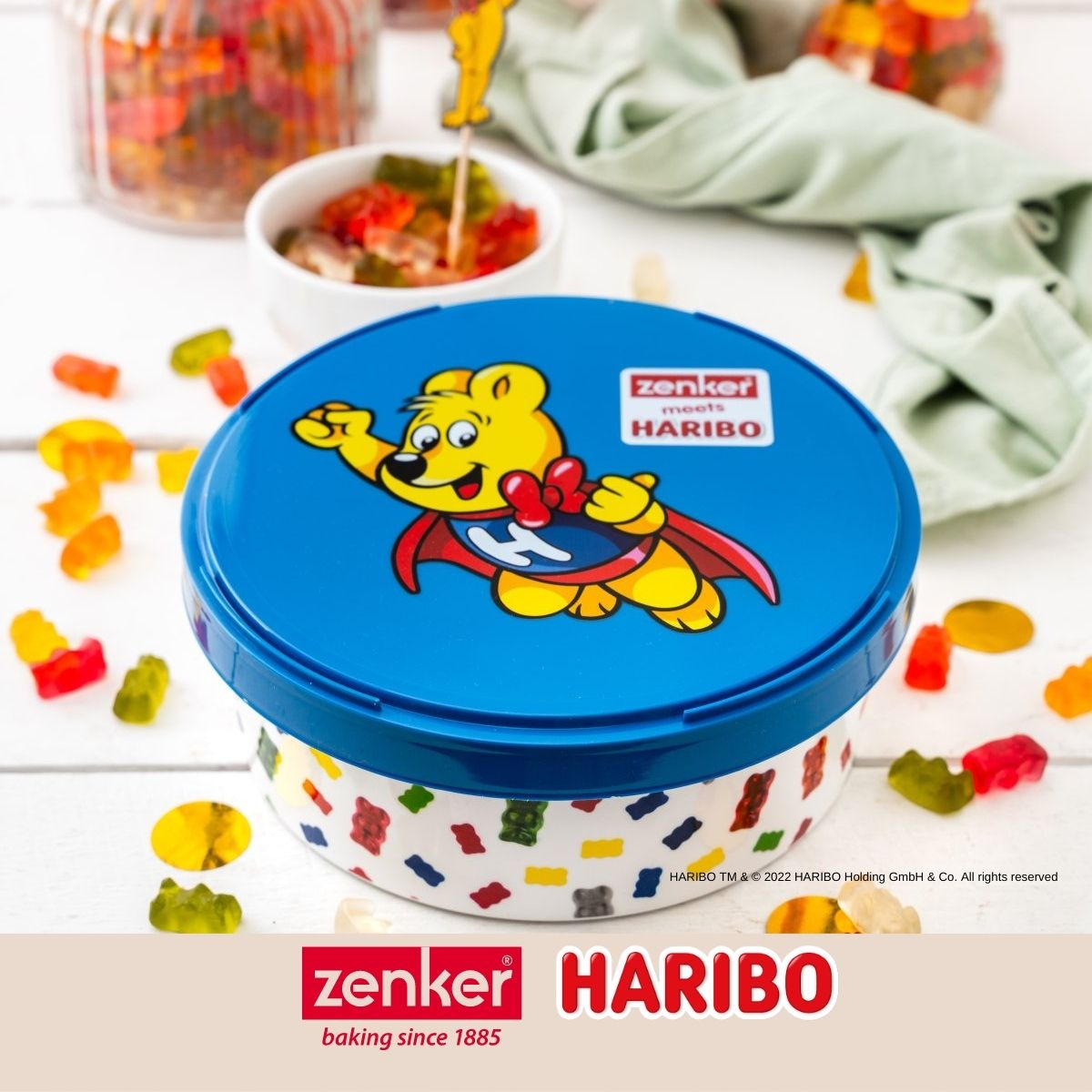 Boîte alimentaire avec couvercle en plastique 18,5 cm Zenker Haribo Zenker - Mathon - 7