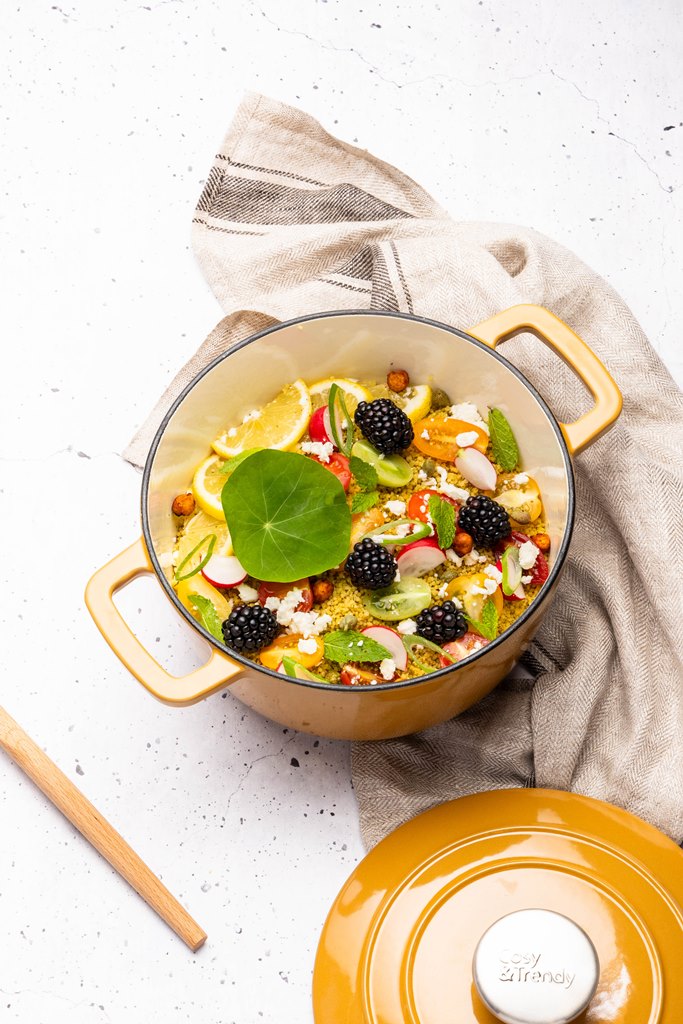 Cocotte en Fonte émaillée, FONTESTIC, Amber Gold, D20 cm Cosy & Trendy - Mathon - 3