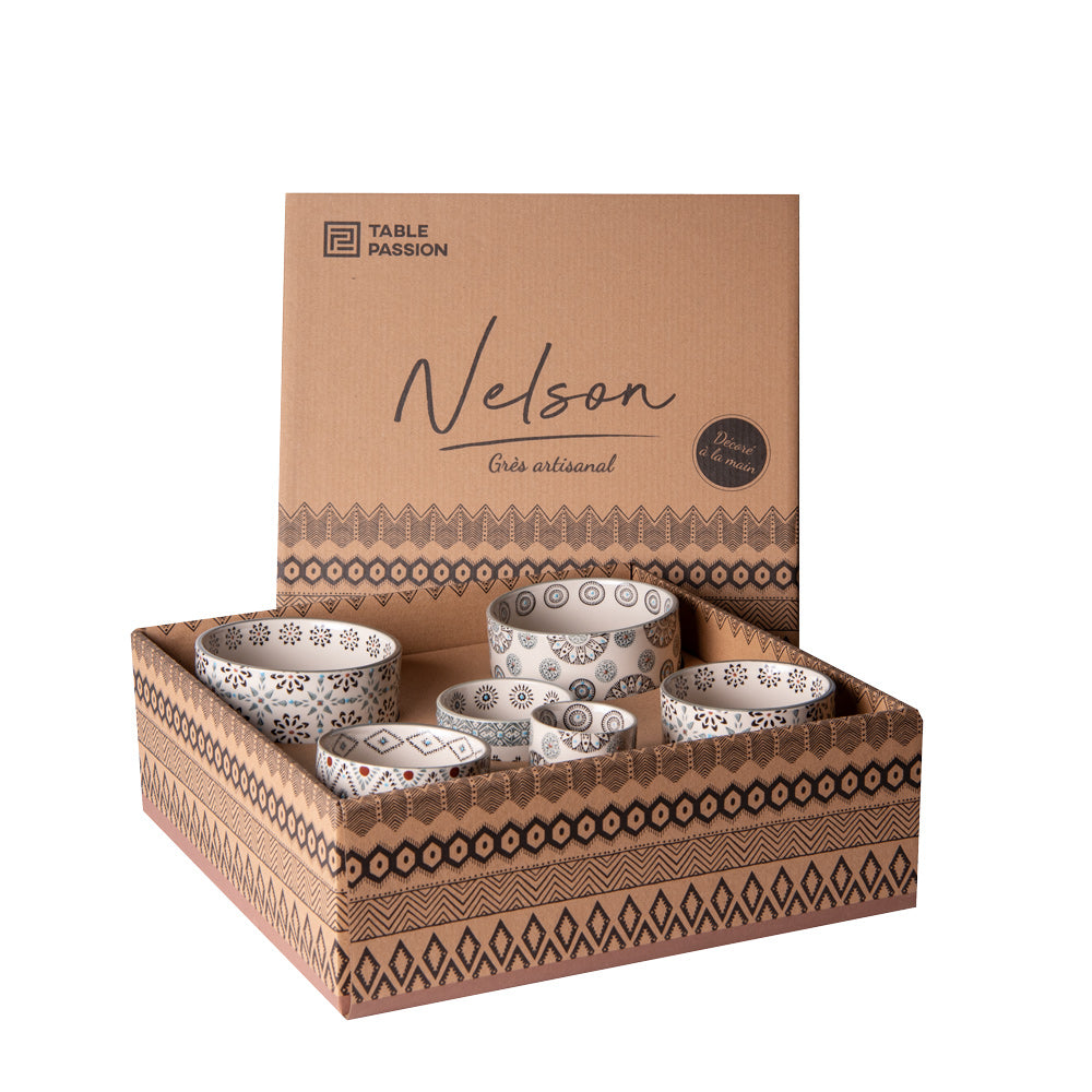 Service apéritif 6 pièces Nelson Table passion - Mathon - 2