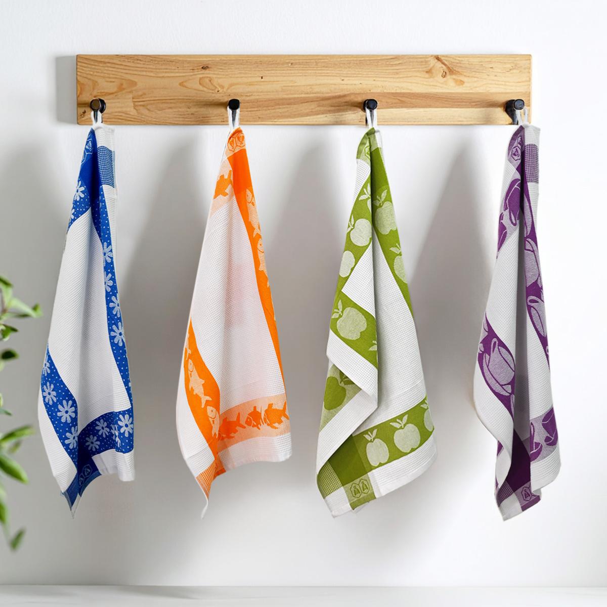 Lot de 3 torchons nid d