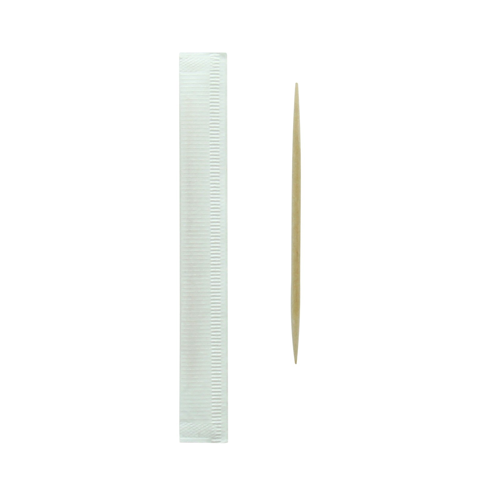 Cure dents en bois emballé individuellement 6,5 cm x 1000 unités FirstPack - Mathon