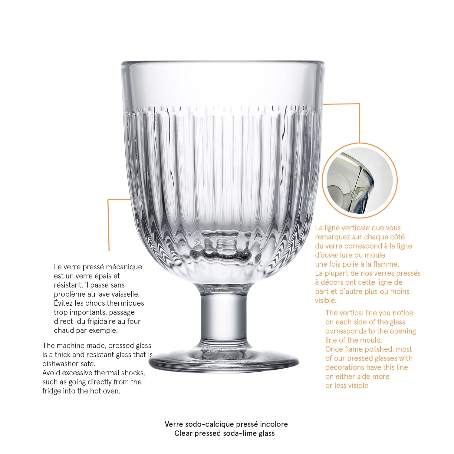 Lot de 6 verres à vin La Rochère - Mathon - 4