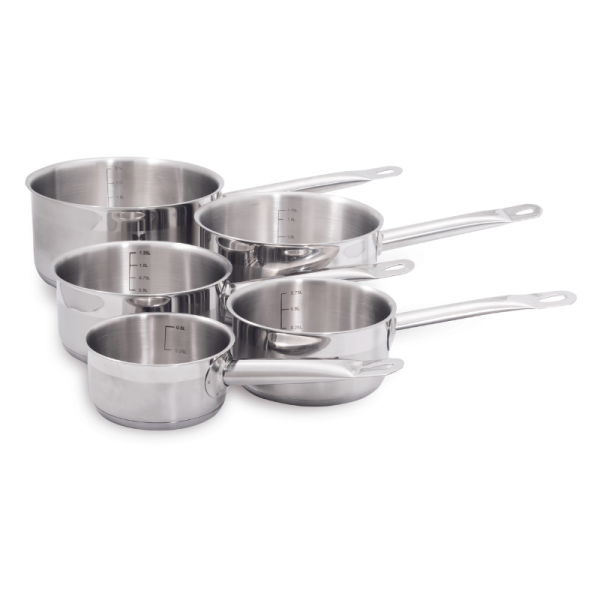 Série de 5 casseroles Gastronomie inox  de 12 à 20 cm Baumalu - Mathon - 2