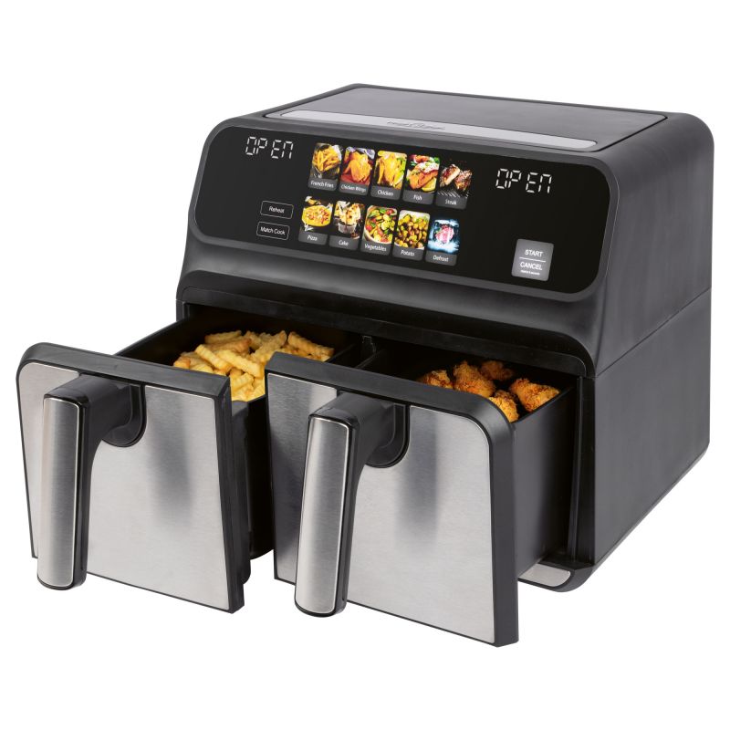 Friteuse à air chaud Air fryer 8L double compartiment Proficook PC-FR1287H Proficook - Mathon - 3