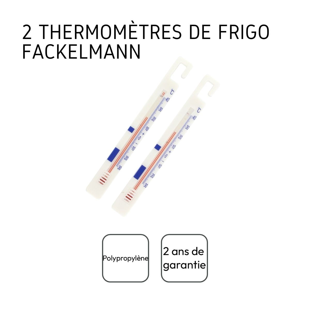 Lot de 2 thermomètres réfrigérateur FM Professional - Mathon - 4