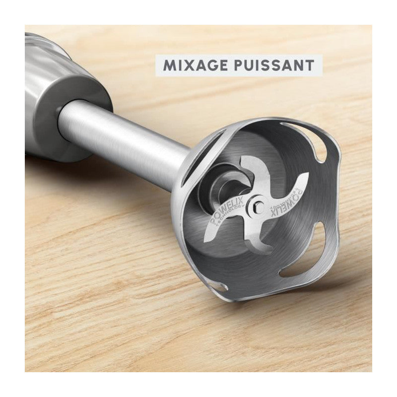 Pied Mixeur Quickchef +, Mixeur Plongeant, 1000 W, 20 Vitesses, 2 Accessoires Dd67eb10 Moulinex - Mathon - 3