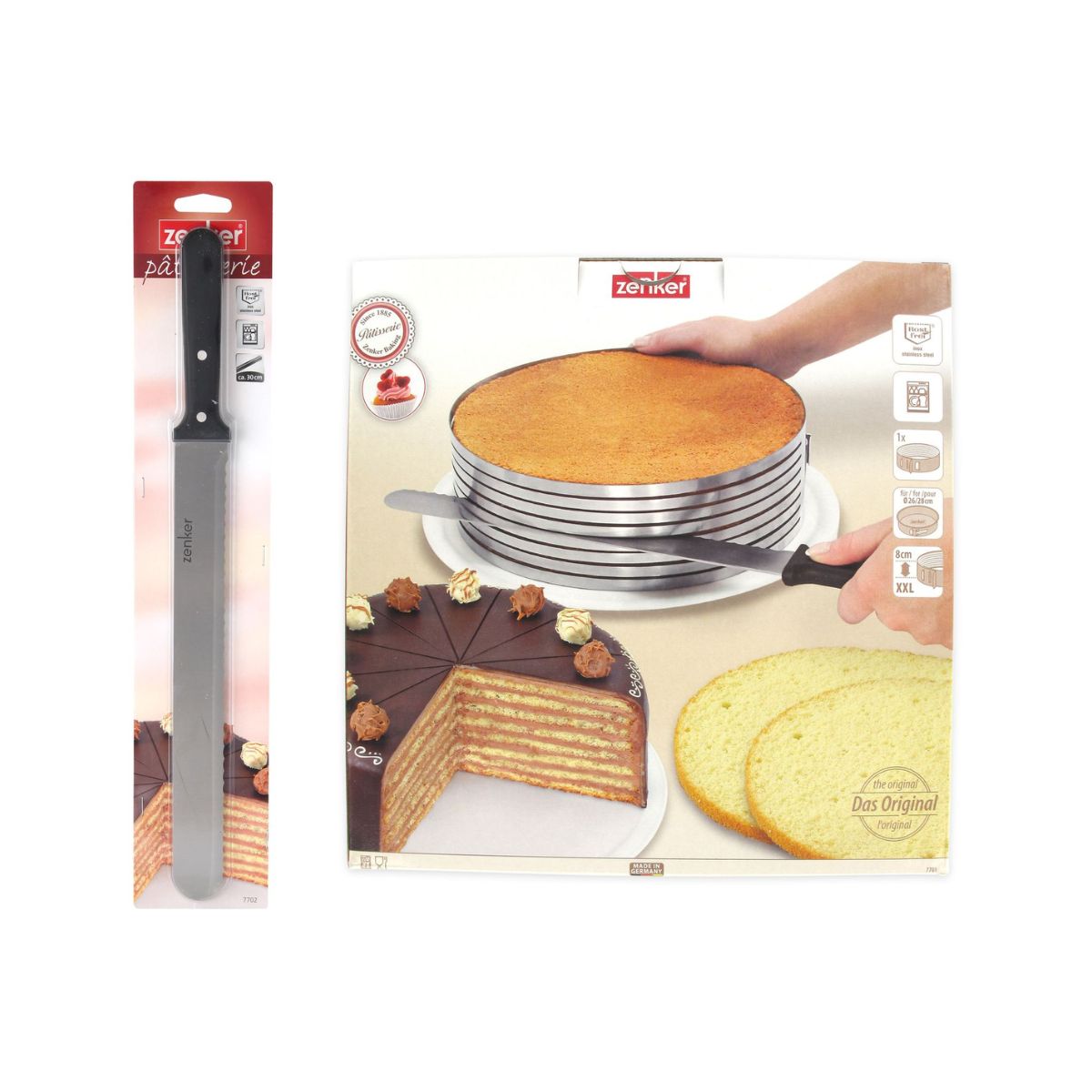 Ensemble de 2 ustensiles de pâtisserie pour layer cakes Zenker Zenker - Mathon - 6