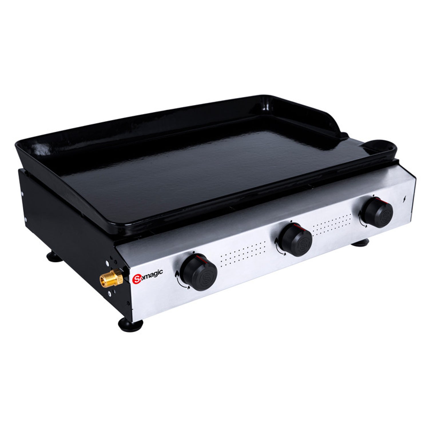 Plancha à gaz à poser 3 brûleurs ANETO Somagic - Mathon - 3