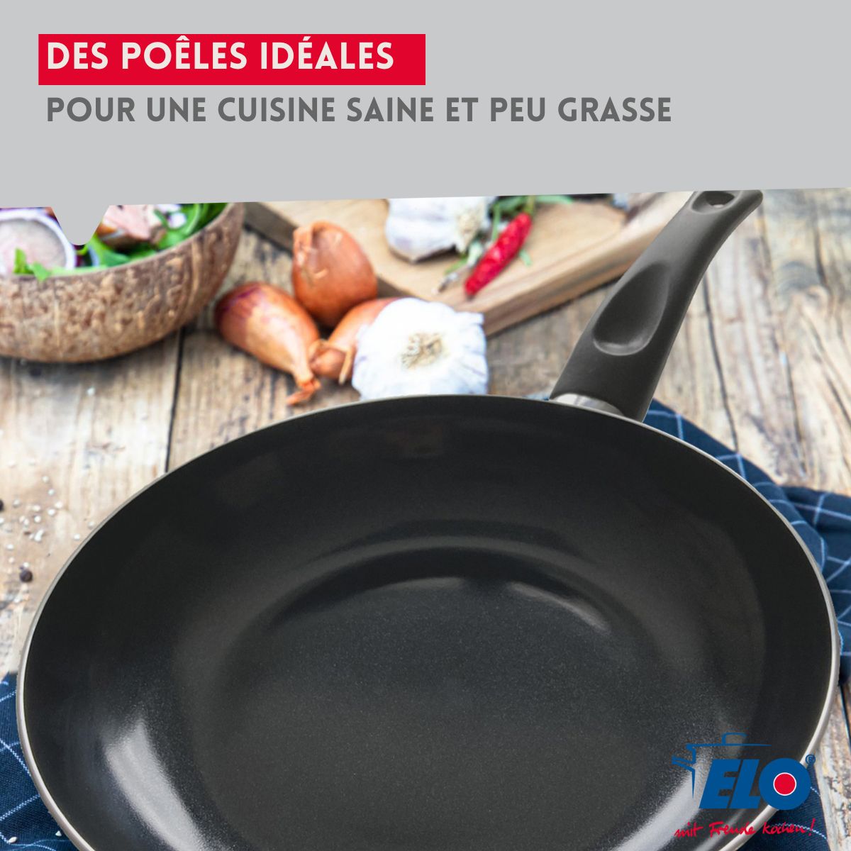 Ensemble de 1 Poêle de cuisson 28 cm et 3 faitouts 14, 20 et 24 cm  Prima Brillant Elo - Mathon - 5