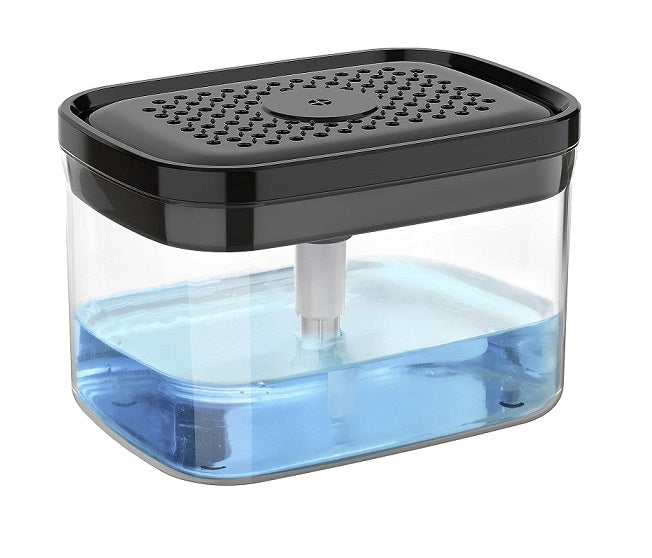 Distributeur de Savon Premium et Porte-éponge 2 en 1 noir Vendos85 - Mathon