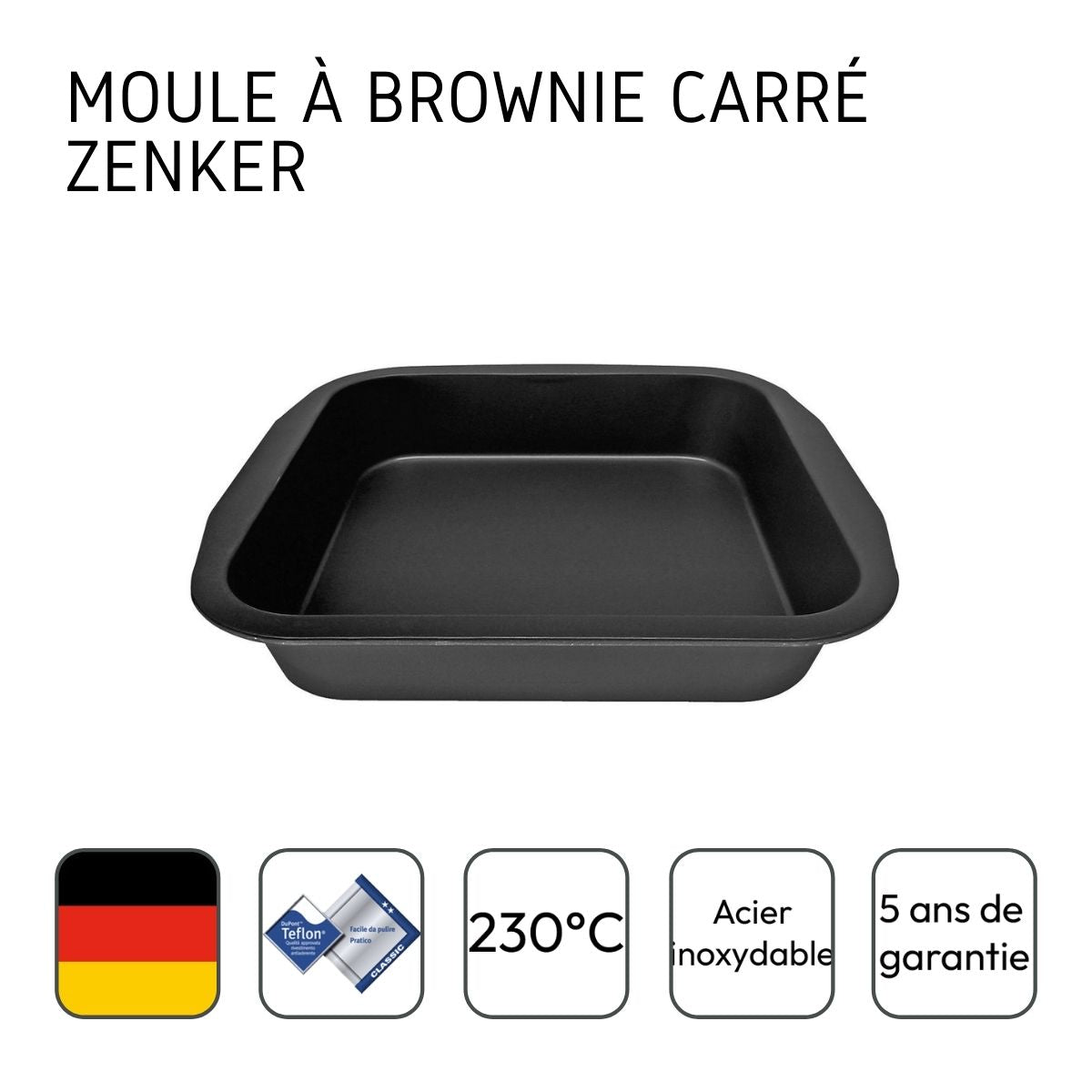 Moule à brownie 27 x 26 cm Zenker Special Creative Zenker - Mathon - 9