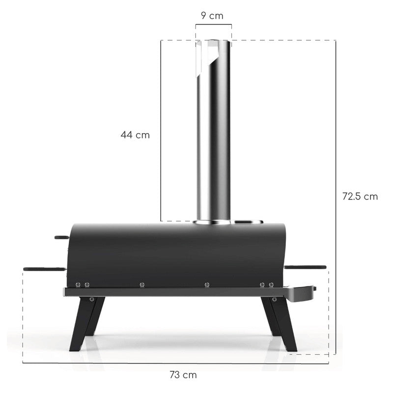Four à Pizza PIANA à pellets Ardoise Ziipa - Mathon - 7