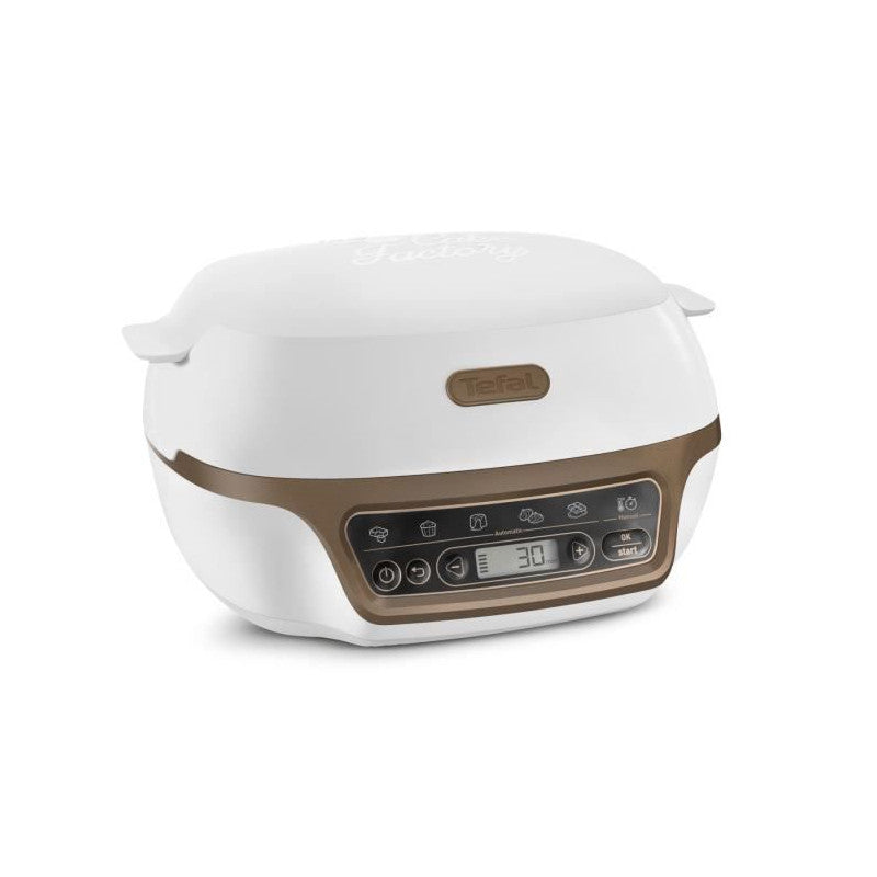 Cake Factory +  Kd802112 Machine Intelligente A Gateau - Blanc / Marron Metallise Tefal - Mathon - 2