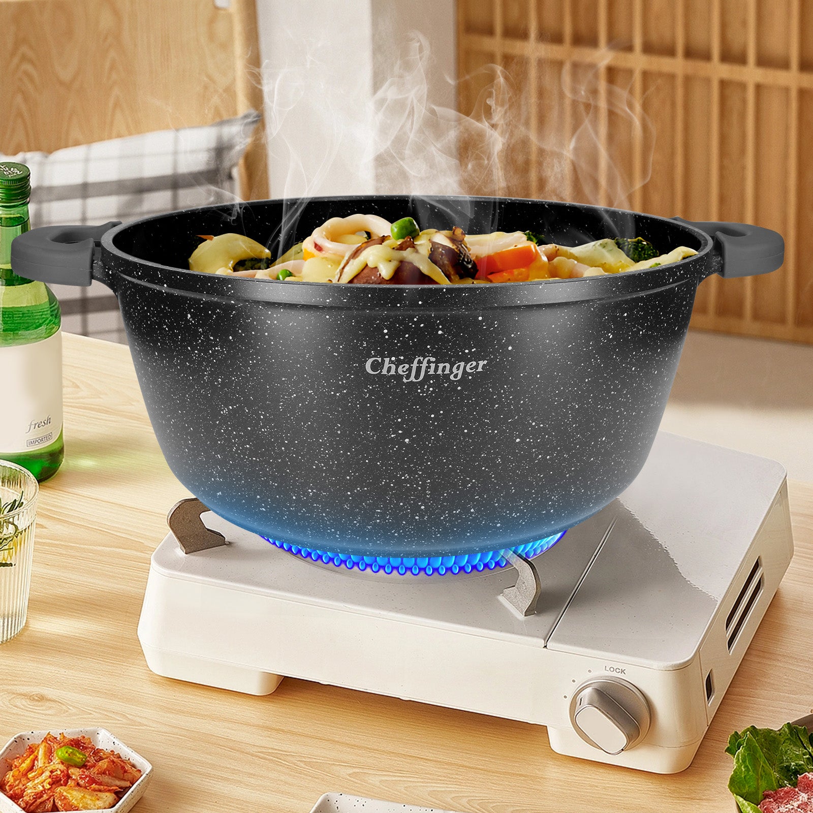 Lot de 3 Marmites Antiadhésive Cheffinger - Mathon - 2