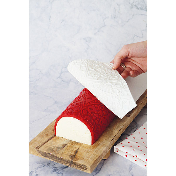 Tapis 3D en silicone à empreinte pour décoration de bûche Scrapcooking - Mathon - 2