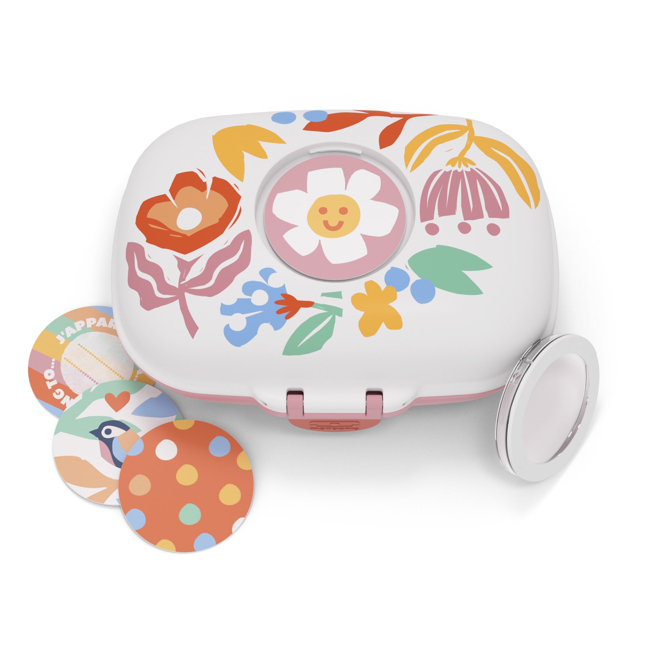 Boîte à goûter enfant Gram 600ml Rose Papercut Monbento - Mathon - 4