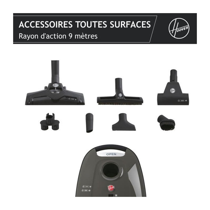 Aspirateur Traineau Sac -   Telios Extra Txl20pet - 700 W - 3,5 L - 69 Dba - Spécial Animaux Hoover - Mathon - 5