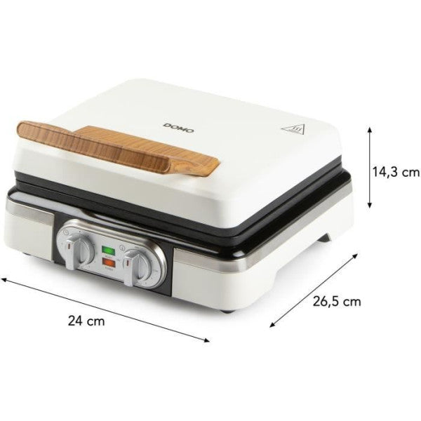 Machine A Gaufre - Gaufrier Electrique  - Domo - Do9280w - 1520 W - 2 Domo - Mathon - 2