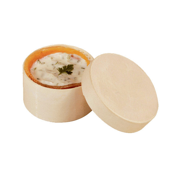 10Pcs - Boite bois ronde avec couvercle   H45mm FirstPack - Mathon - 3