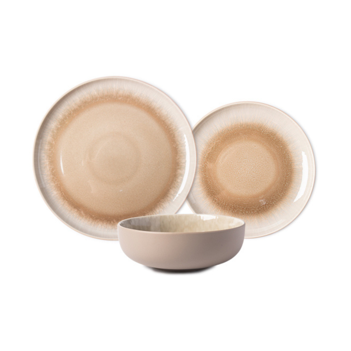 Service 18 pièces taupe - "Iris" Laguiole Cuisson - Mathon - 1