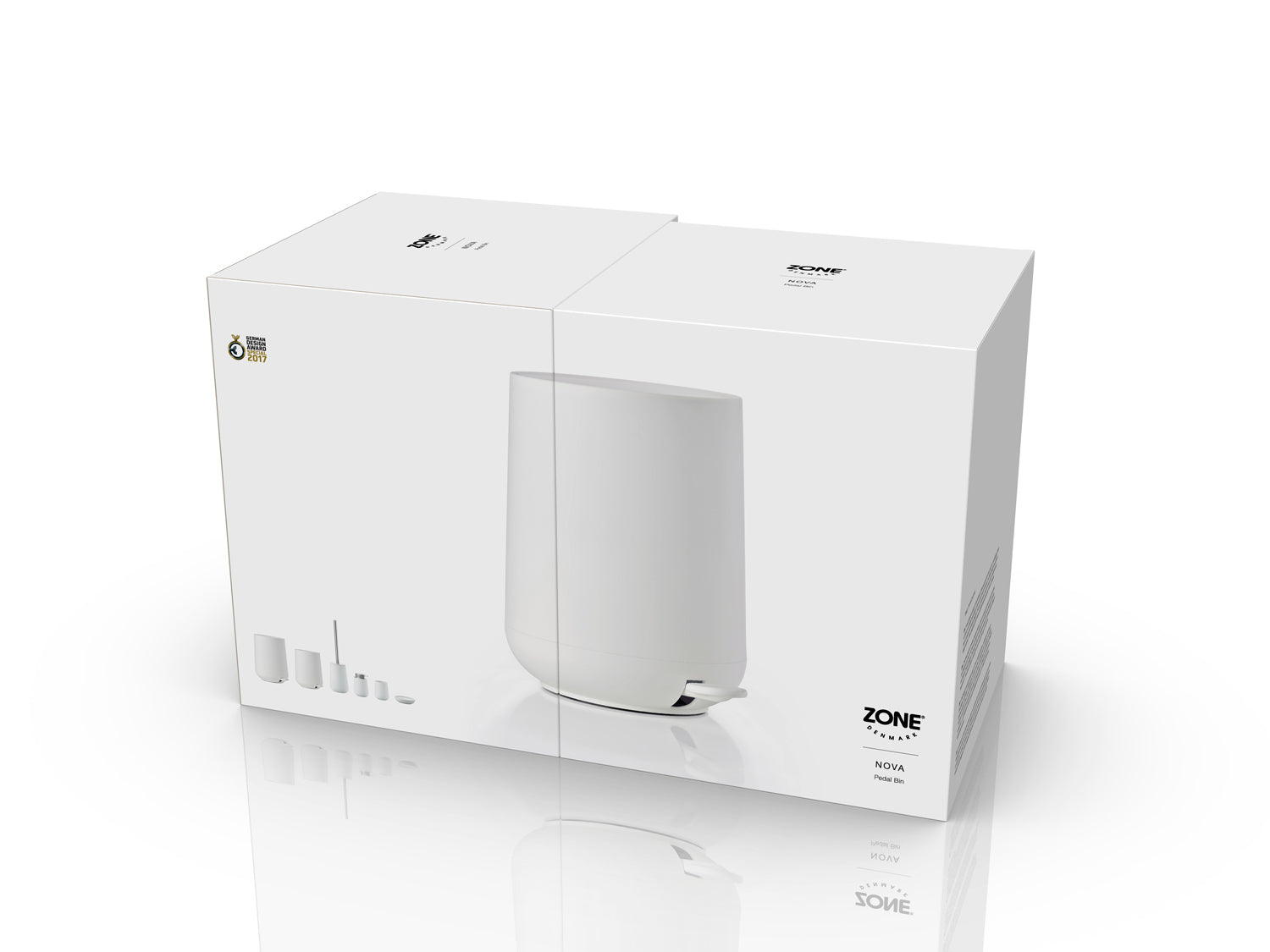 Poubelle à pédale NOVA en abs Blanc Zone Denmark - Mathon - 4