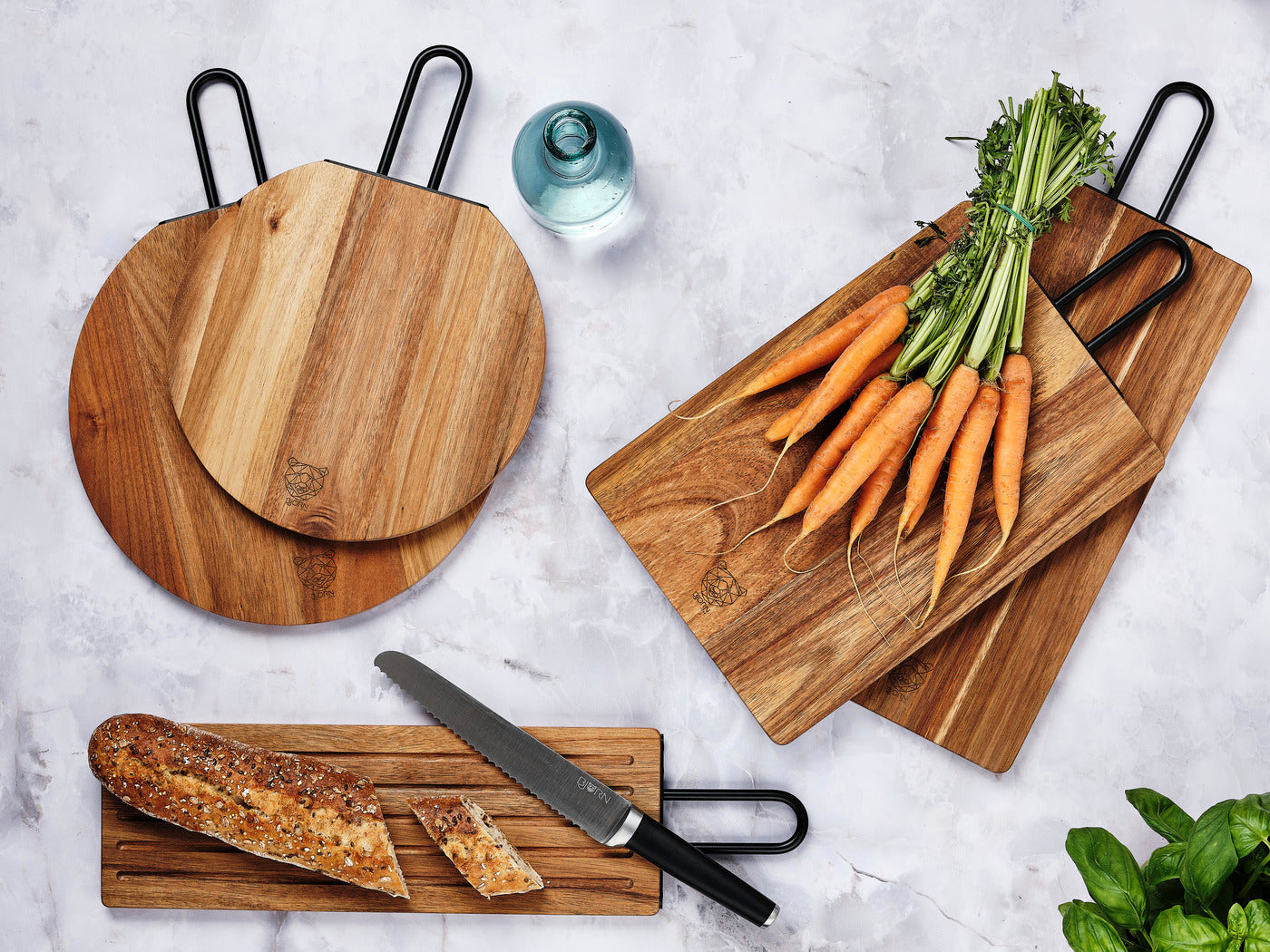 Lot de 1 planches en inox marron D Björn - Mathon - 5