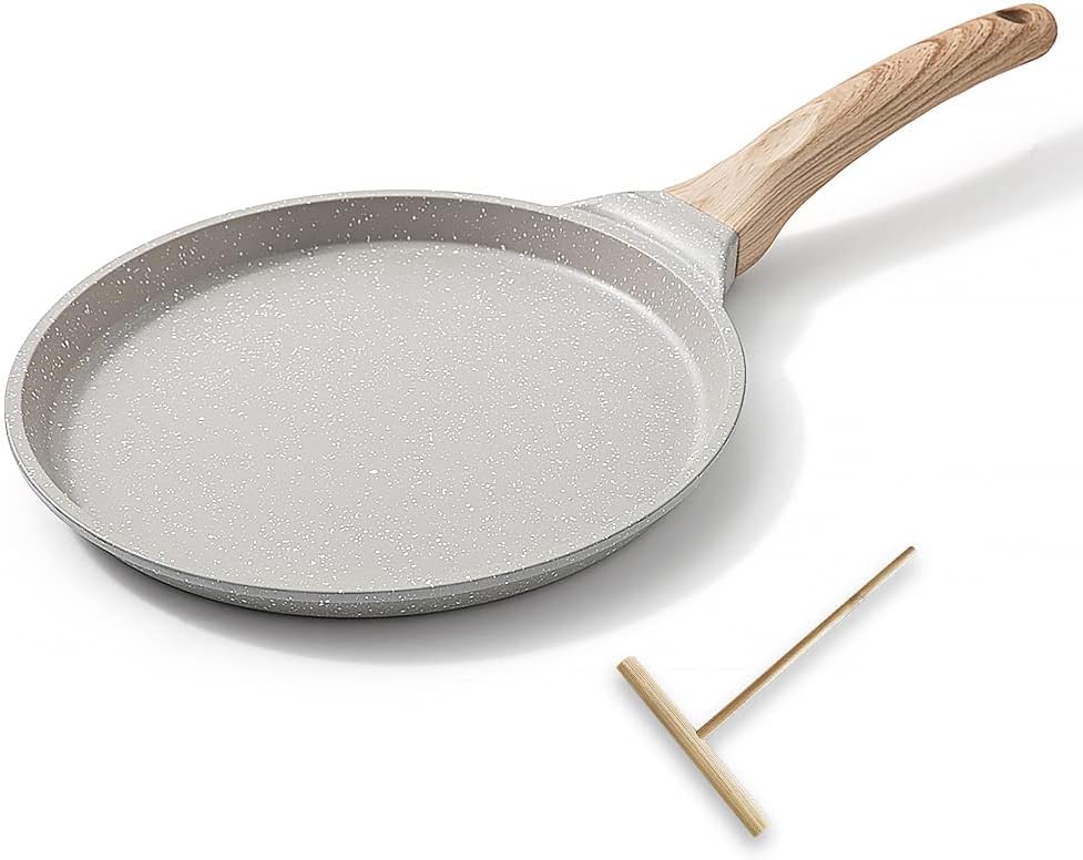 Poêle Crêpière à Crêpes 20 cm avec Revêtement Antiadhésif en Fonte Aluminium - Tous Feux dont Induction Vendos85 - Mathon