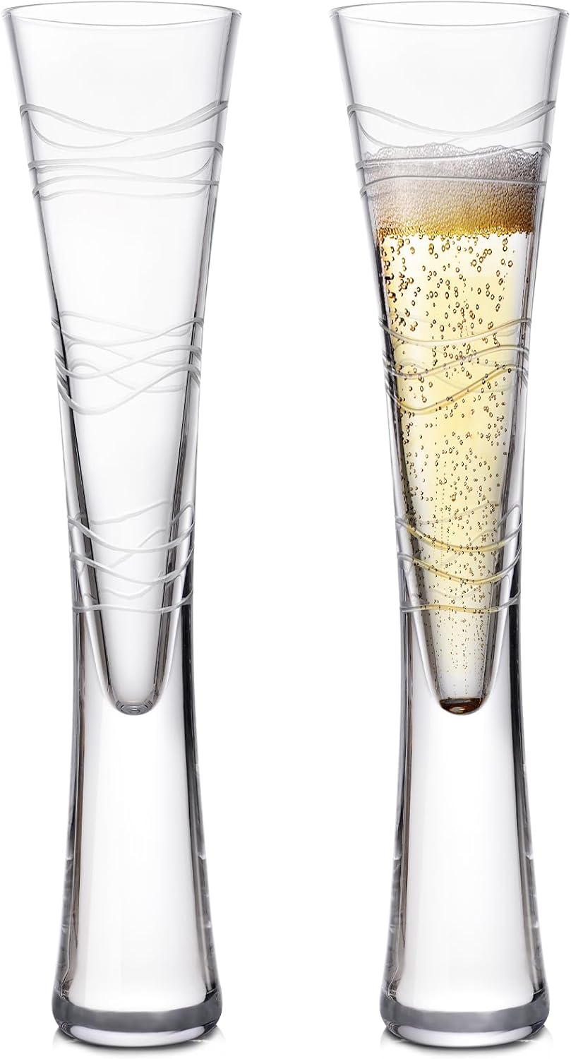 Coupes à champagne en verre transparent 145 ml Vendos85 - Mathon