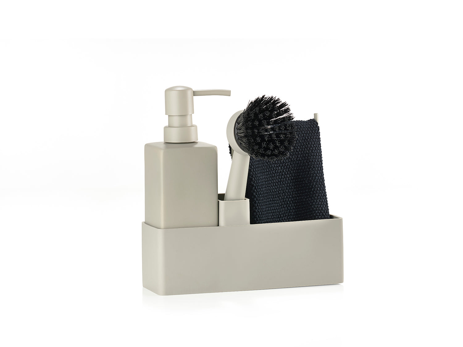 Set de vaisselle 4 pièces en silicone et céramique Marron Zone Denmark - Mathon - 1