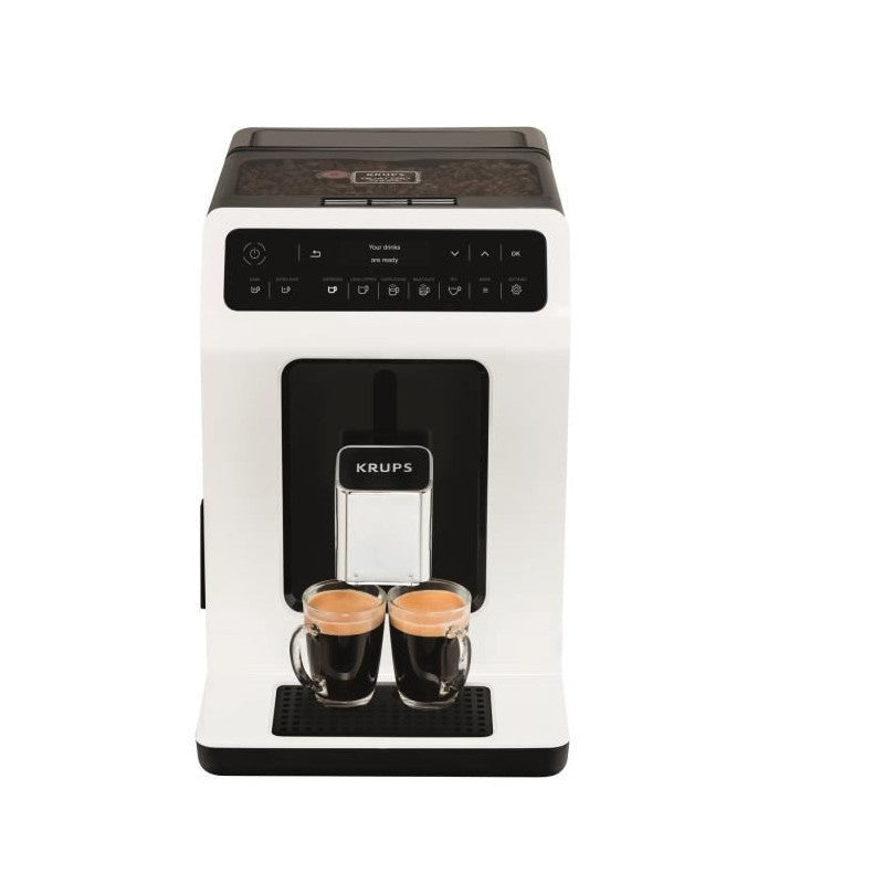 Ea890110 Evidence Machine A Cafe A Grain, Broyeur Grain, Cafetiere Expresso Cappuccino Espresso, 2 Tasses, Fabrique En Fra Krups - Mathon - 4