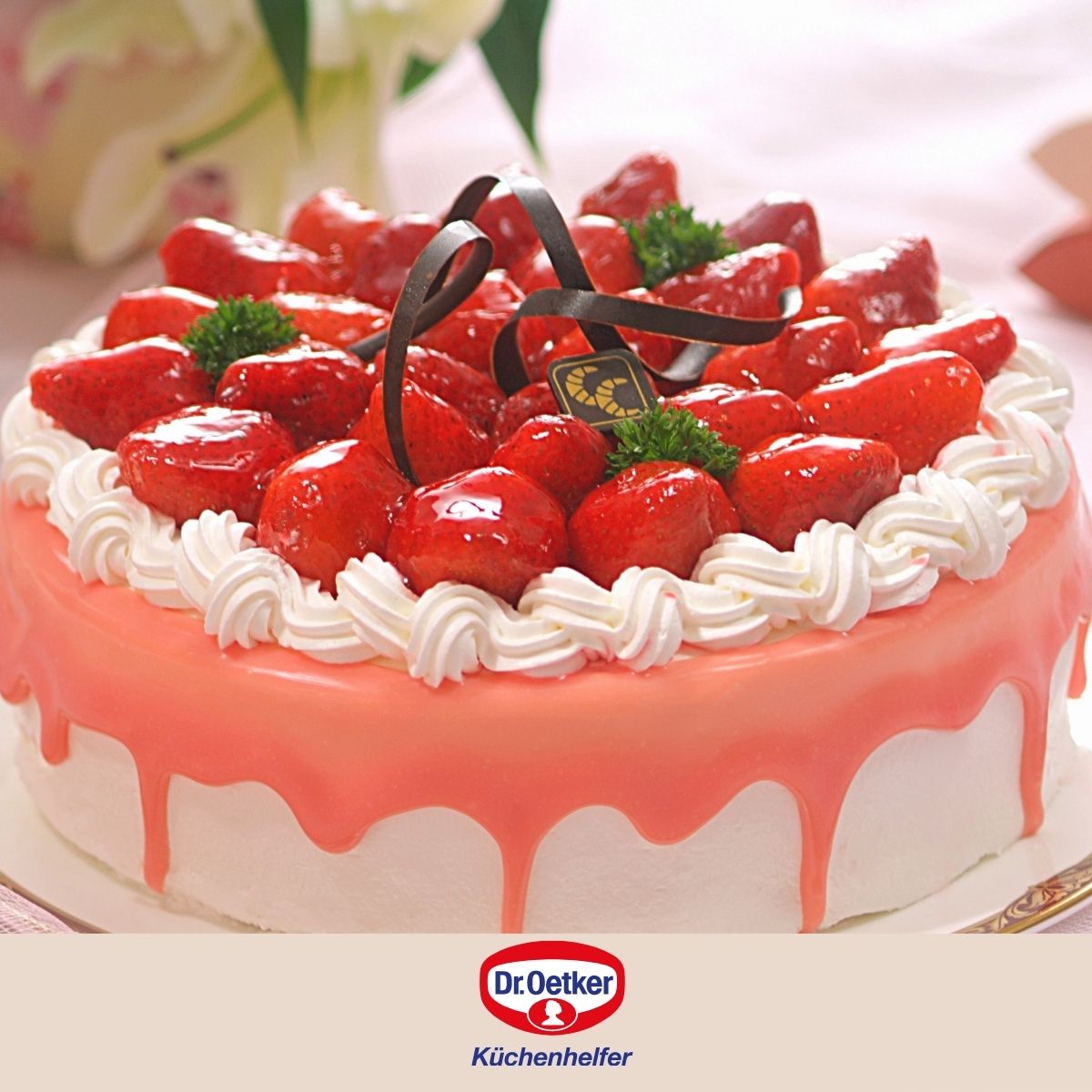 Ensemble de 2 Moules à manqué fond amovible 28 cm Dr Oetker Back Liebe Dr. Oetker - Mathon - 2