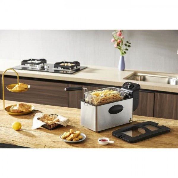 Friteuse Electrique  3 L Continental Edison Cerfr3in2 - 2000w - Inox Continental Edison - Mathon - 5