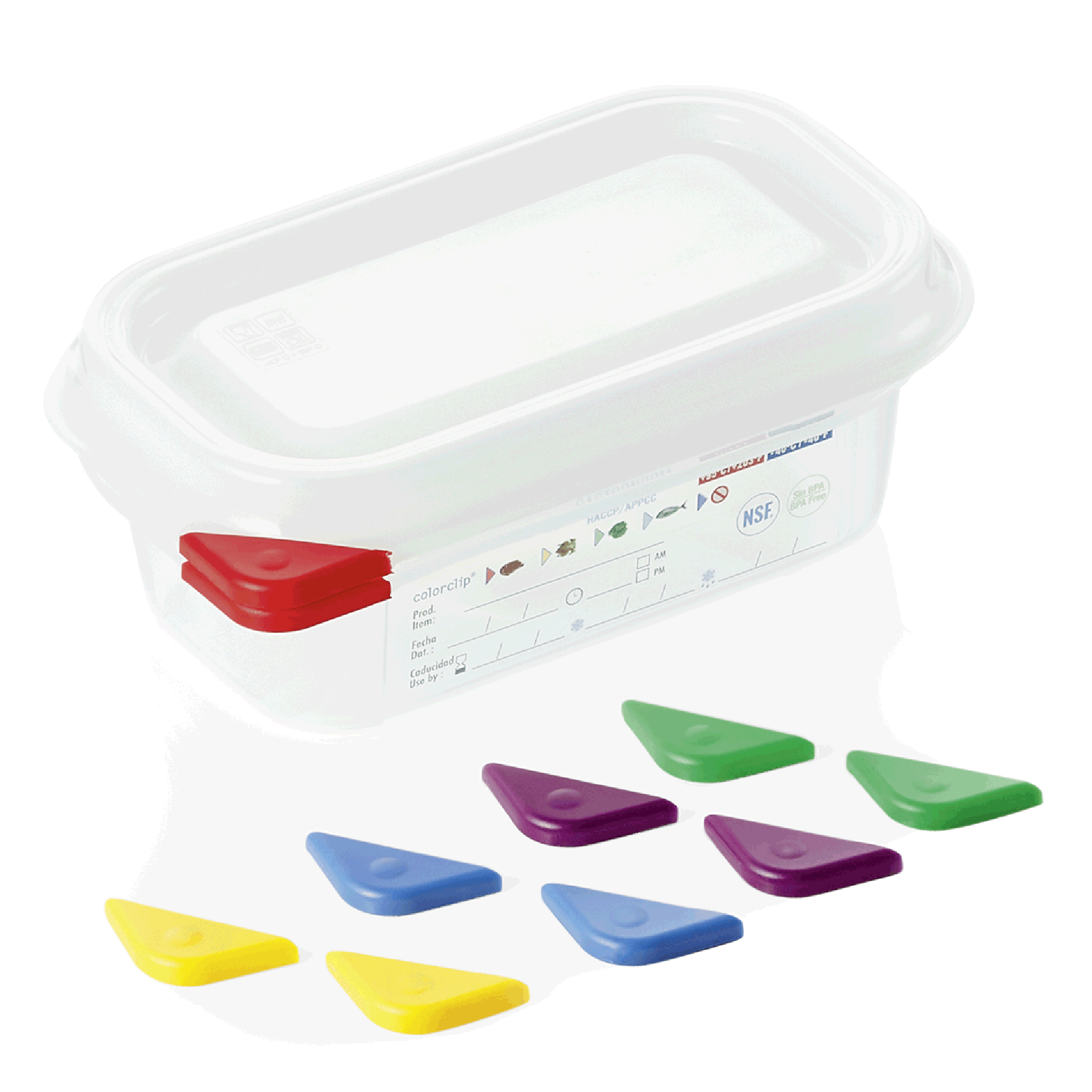 Bac GN 1/9 en Polypropylène 0,6 L H 65 mm Lot de 6 - WAS Germany - Mathon