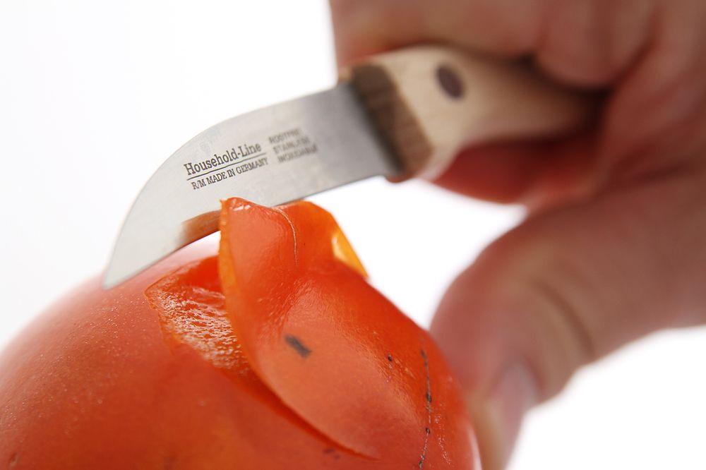 Couteau éplucheur avec manche en bois modèle courbé Bois (L)165 mm - Hendi HENDI - Mathon - 3