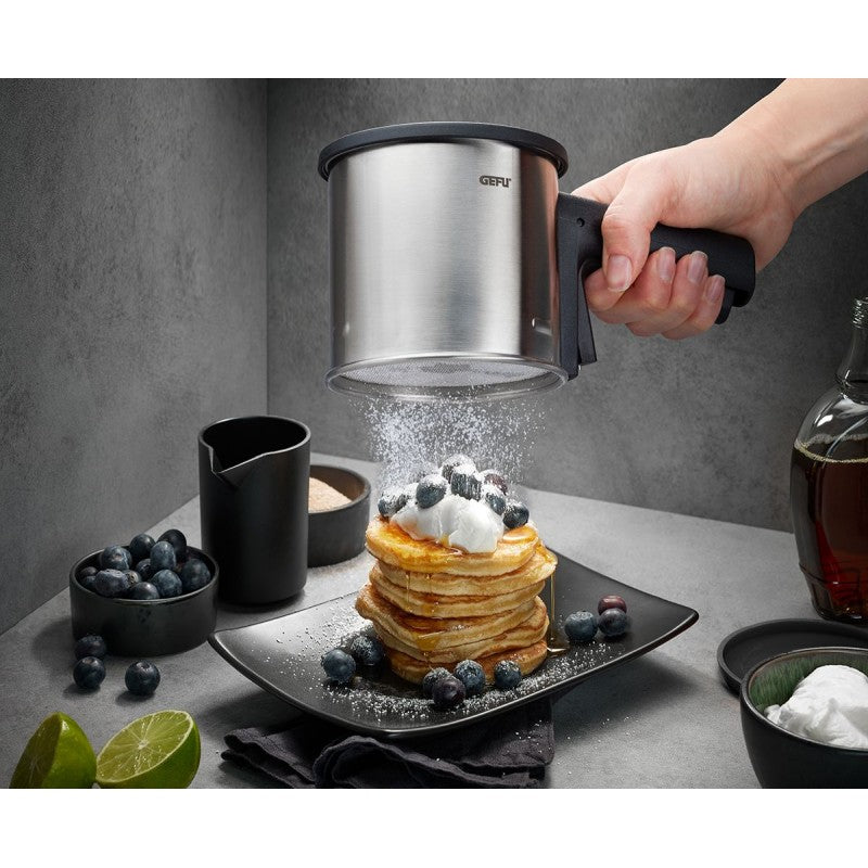 Tamiseur à farine et sucre glace Siva en acier et plastique Gefu - Mathon - 5