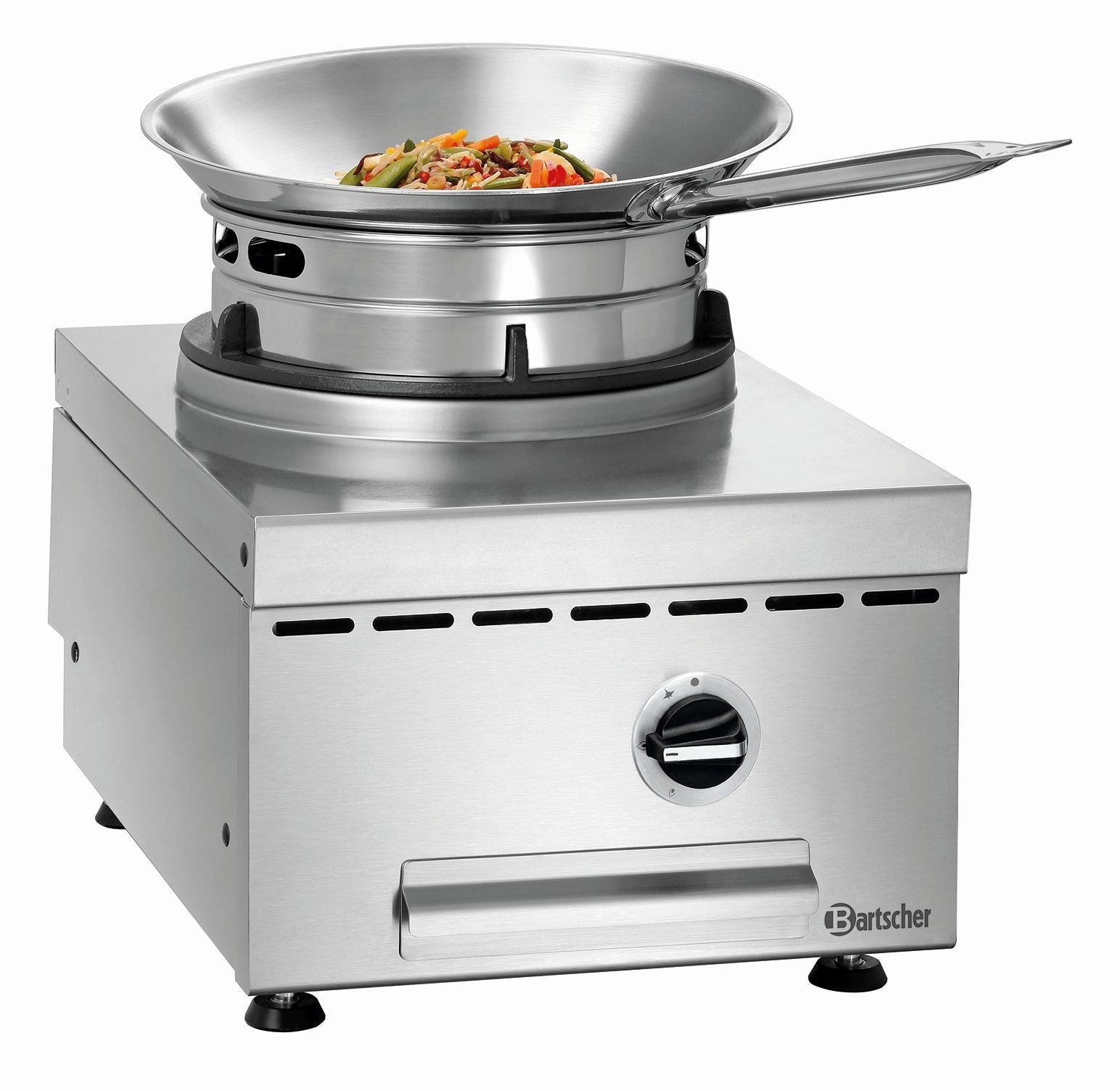 Cuisinière wok à gaz de table - 1 brûleur 11.5 kw - Bartscher - Mathon - 2