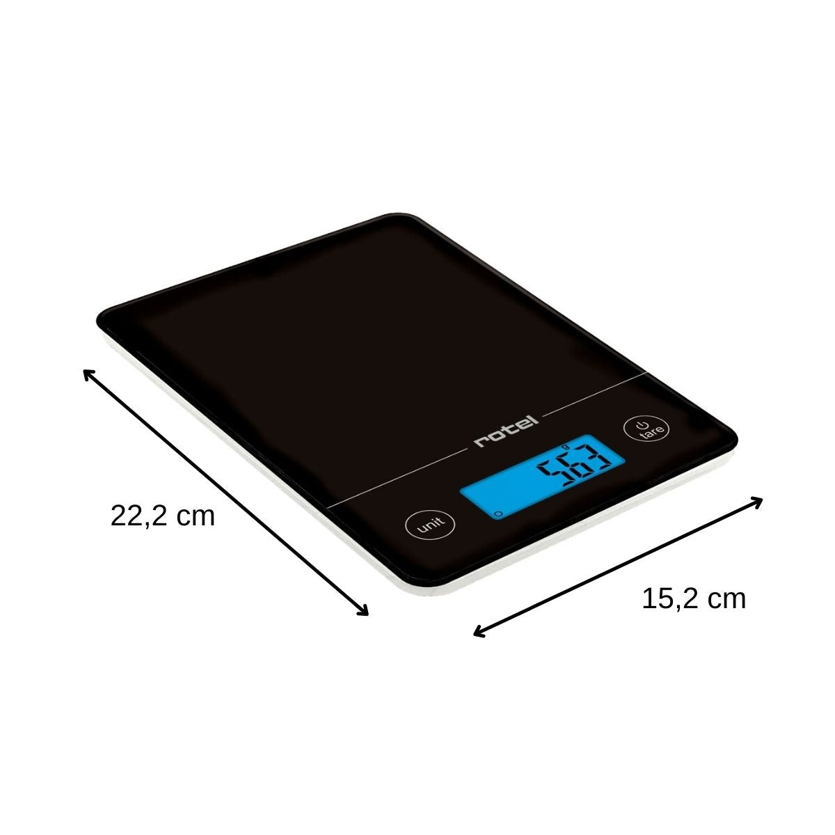 Balance de cuisine Noir électronique écran tactile Rotel Rotel - Mathon - 3