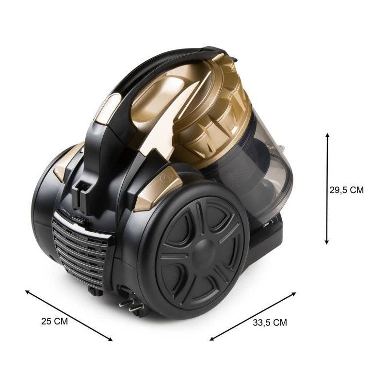 Aspirateur Traineau Sans Sac - Domo - Do7297s - 700 W - 2,5 L - 79 Db - Noir / Or Domo - Mathon - 4