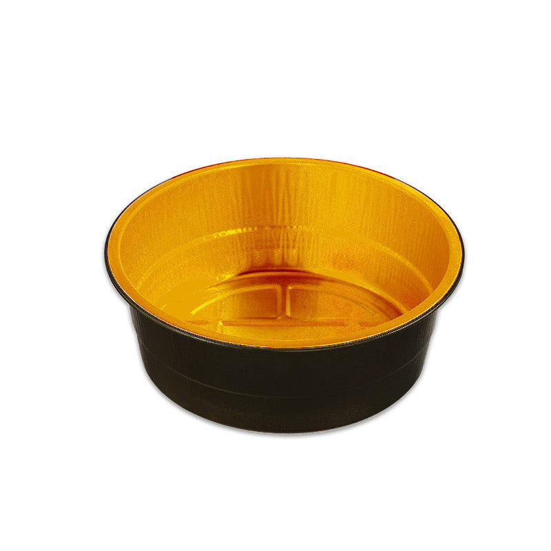 50Pcs - Opseal Pot aluminium noir/or   H55mm 800ml FirstPack - Mathon