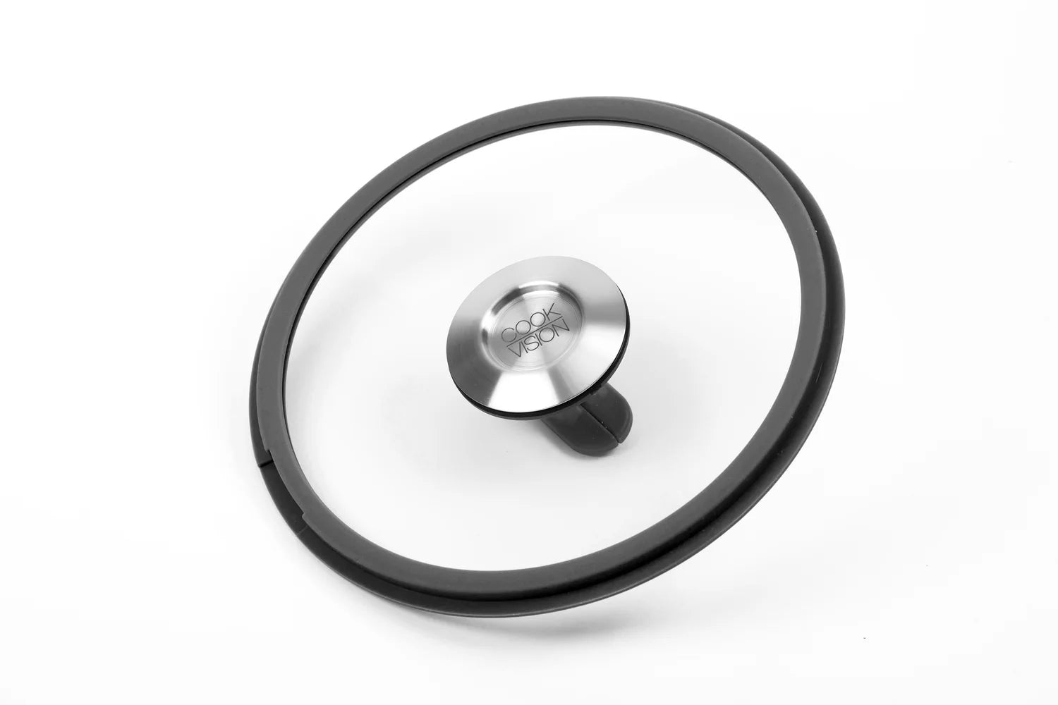 Couvercle empilable en verre noir, diamètre 20 cm Cookvision - Mathon - 2